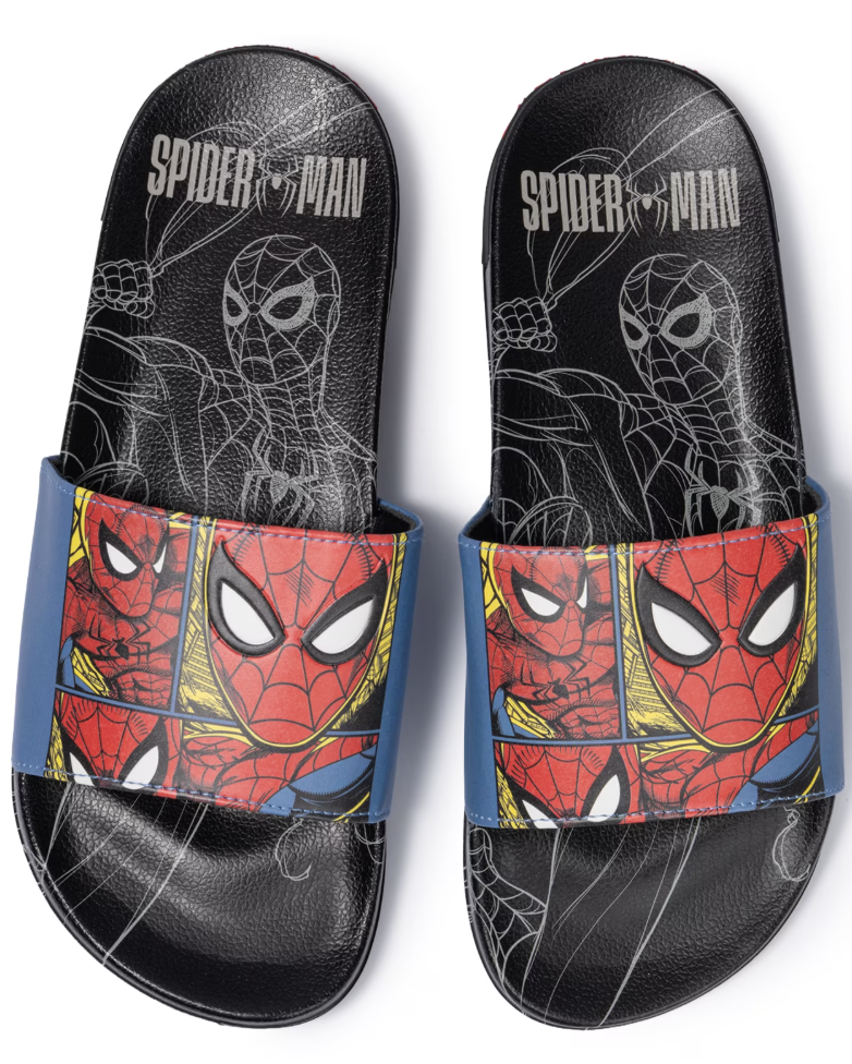 Ground Up Men's Spider-Man Comfort Slides: $5