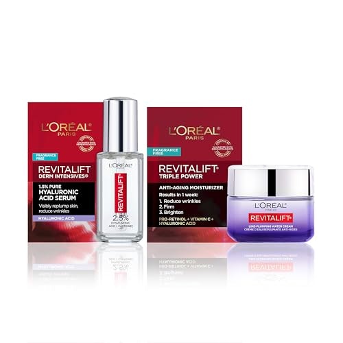 L'Oreal Paris Revitalift Hyaluronic Acid Eye Serum and Water Cream Kit: $48.32