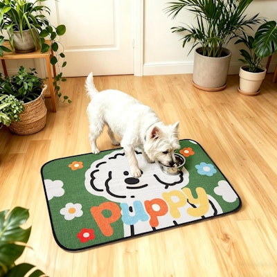Rarenut 24" x 16" Dog Food Mat for $3 + free shipping w/ Prime