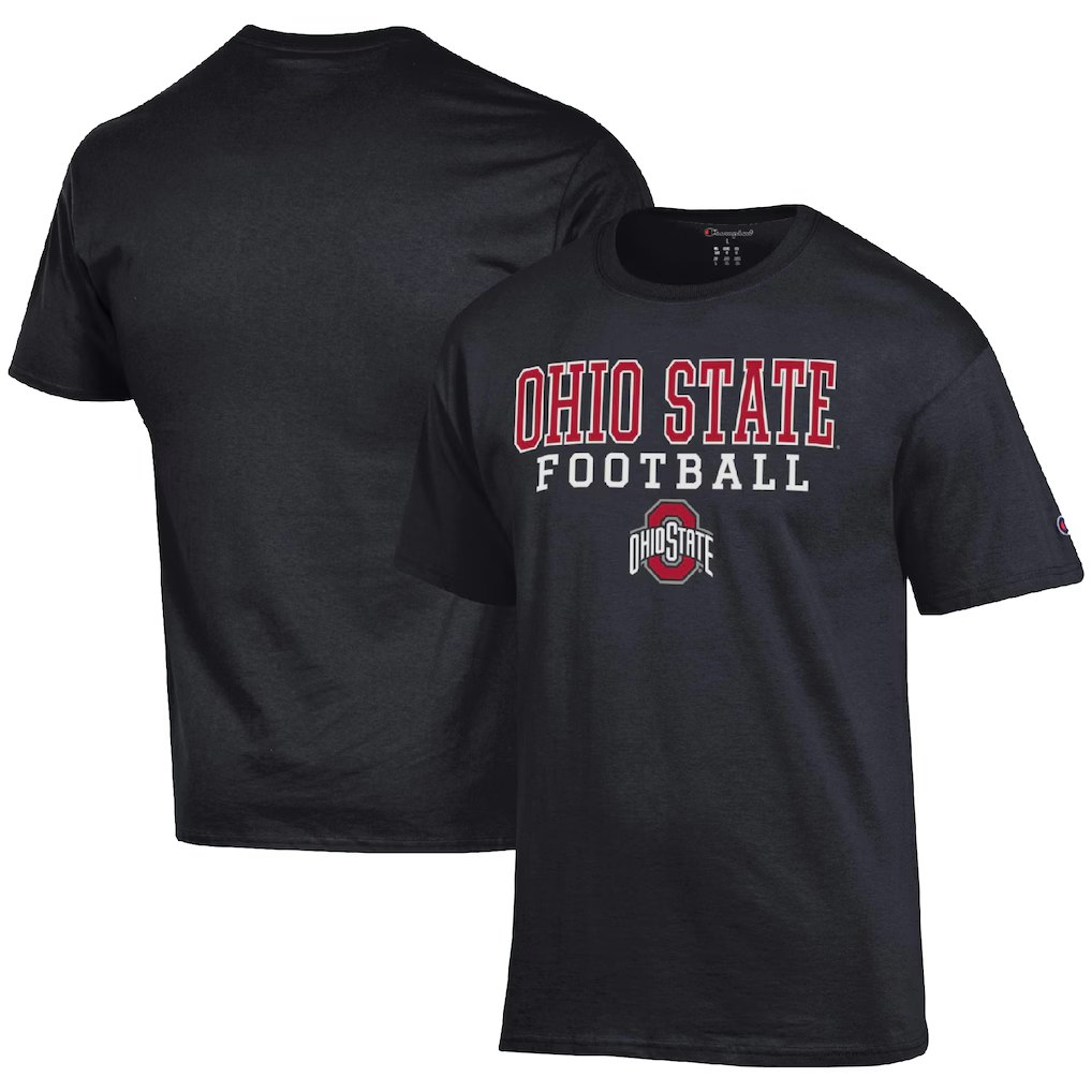 Ohio State Buckeyes Men's Champion Football Stack T-Shirt: $26