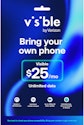 Visible $25/mo. Plan Unlimited 5G Data w/ SIM Kit for $19 + free shipping