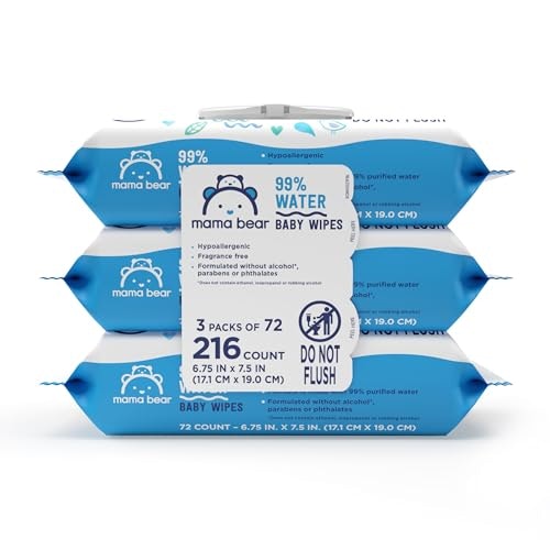 Mama Bear 98% Water Baby Wipes 216-Count: $7.59 Mama Bear 98% Water Baby Wipes 216-Count: $7.59