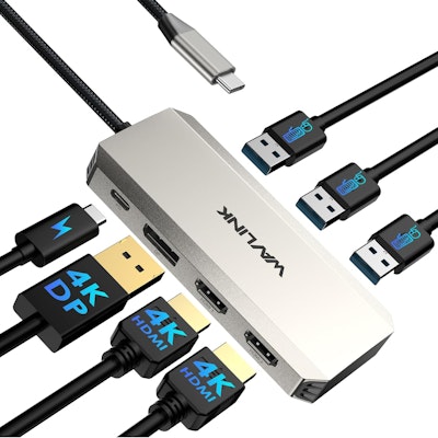 Wavlink Triple 4K Docking Station for $16 + free shipping w/ Prime
