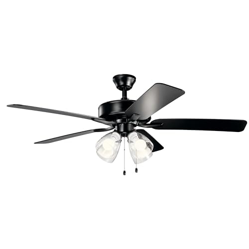 Kichler Basics Pro 52-inch LED Ceiling Fan: $138.42 Kichler Basics Pro 52-inch LED Ceiling Fan: $138.42
