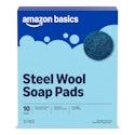 Amazon Basics 10-Count Steel Wool Soap Pads for $1.70 + free shipping w/ Prime