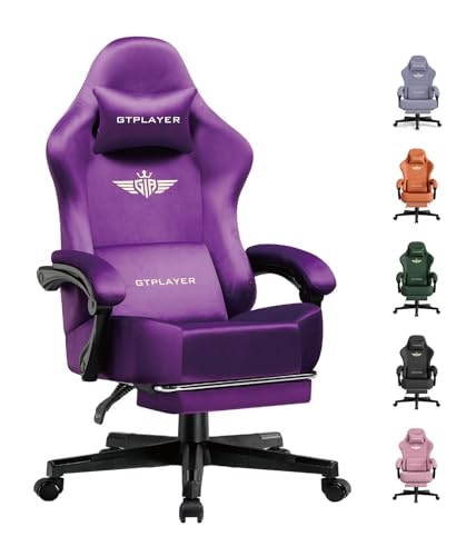 GTPLAYER Ergonomic Fabric Gaming Chair with Footrest: $149.99 GTPLAYER Ergonomic Fabric Gaming Chair with Footrest: $149.99