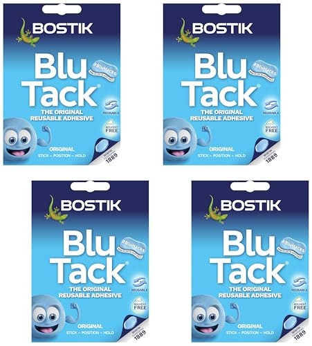 Bostik Blu Tack Reusable Adhesive 4-Pack: $22.04