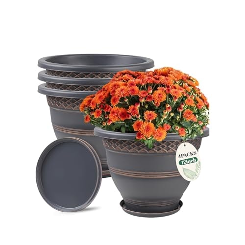 Usocik 12-Inch Plant Pots 4-Pack: $37.39 Usocik 12-Inch Plant Pots 4-Pack: $37.39