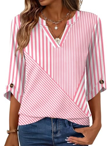 Kistore Women's 3/4 Length Sleeve Business Casual Blouse: $16.99 Kistore Women's 3/4 Length Sleeve Business Casual Blouse: $16.99