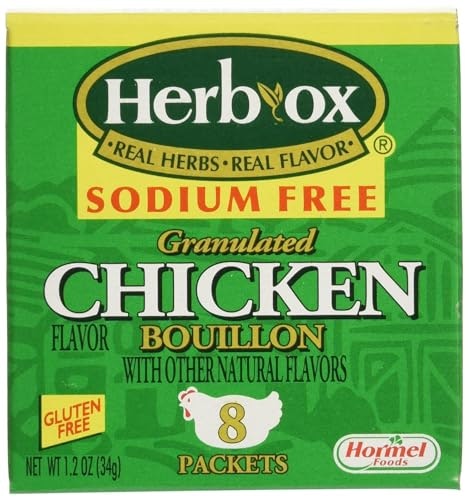 Herb-Ox Low Sodium Chicken Bouillon 1.2-oz. Pack: $5.44 Herb-Ox Low Sodium Chicken Bouillon 1.2-oz. Pack: $5.44
