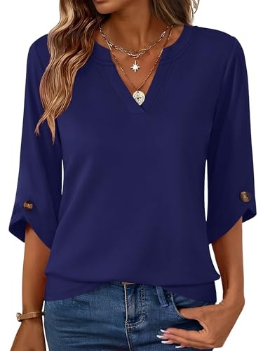 Kistore Women's V-Neck 3/4 Sleeve T-Shirt: $16.99