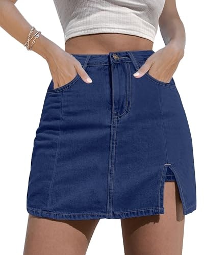 Luvamia Women's High-Waisted Denim Skort: $28.89 Luvamia Women's High-Waisted Denim Skort: $28.89