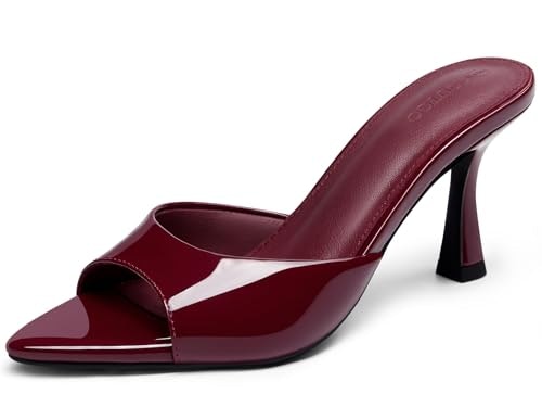Coutgo Women's Heeled Mule Sandals: $33.99 Coutgo Women's Heeled Mule Sandals: $33.99