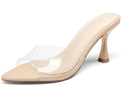 Coutgo Women's Peep Toe Heeled Mules: $37.99 Coutgo Women's Peep Toe Heeled Mules: $37.99