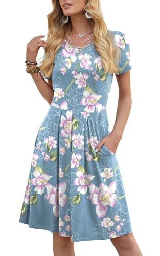 DouBCQ Women's Short Sleeve Floral Pleated Dress: $16.99 DouBCQ Women's Short Sleeve Floral Pleated Dress: $16.99