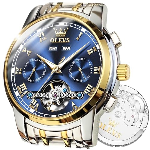 Olevs Men's Automatic Skeleton Mechanical Stainless Steel Watch: $98.67 Olevs Men's Automatic Skeleton Mechanical Stainless Steel Watch: $98.67