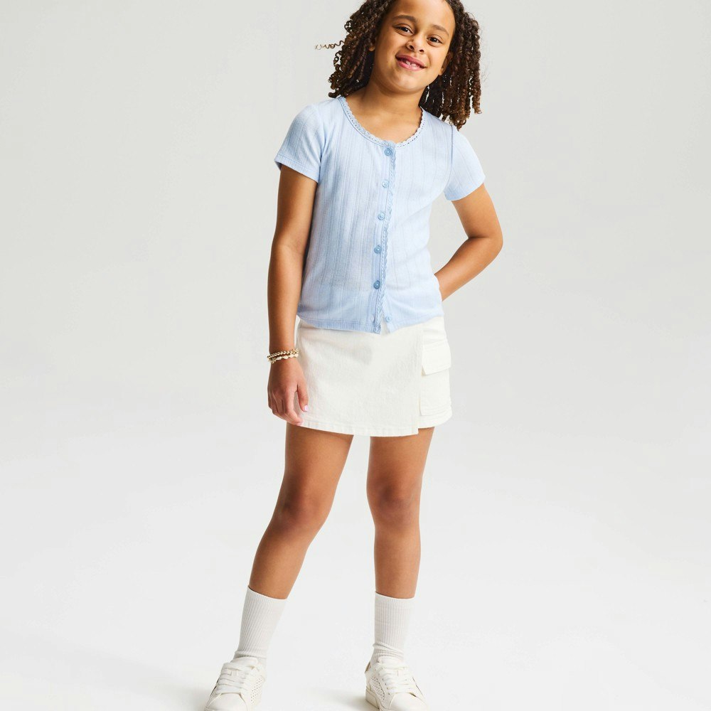 Cat & Jack Girls' Cargo Wrap Denim Skort: $20 Cat & Jack Girls' Cargo Wrap Denim Skort: $20