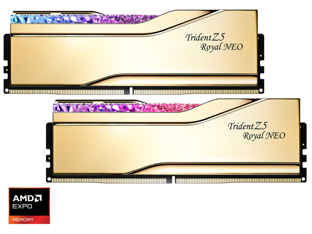 G.Skill Trident Z5 Royal Neo 32GB DDR5 6000MHz RAM 2-Pack: $1,079.99 G.Skill Trident Z5 Royal Neo 32GB DDR5 6000MHz RAM 2-Pack: $1,079.99
