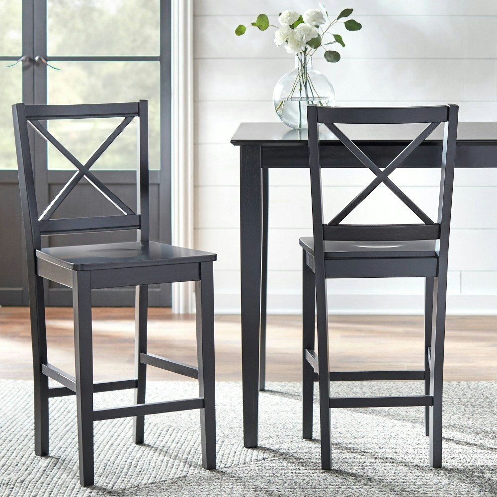 Buylateral Virginia Farmhouse 30-Inch Cross Back Barstools 2-Pack: $131.99 Buylateral Virginia Farmhouse 30-Inch Cross Back Barstools 2-Pack: $131.99