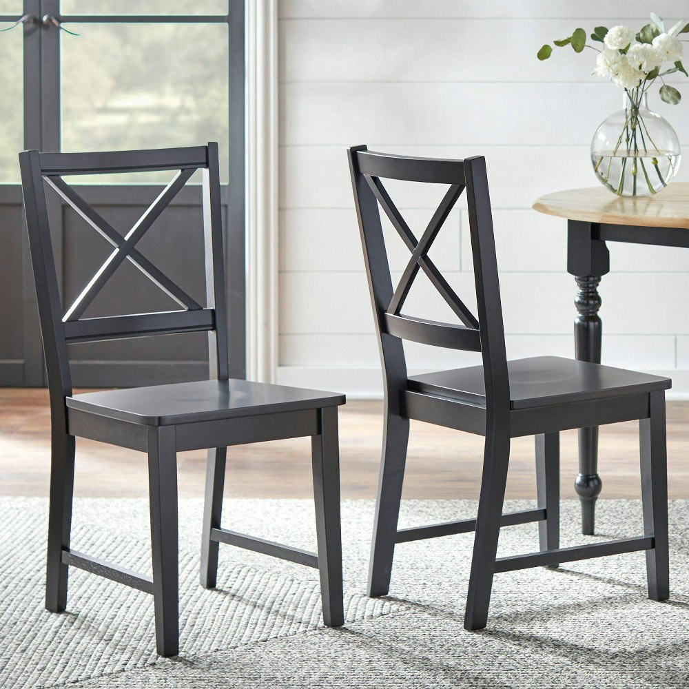 Buylateral Virginia Farmhouse Solid Wood Cross Back Dining Chair 2-Pack: $100.99 Buylateral Virginia Farmhouse Solid Wood Cross Back Dining Chair 2-Pack: $100.99