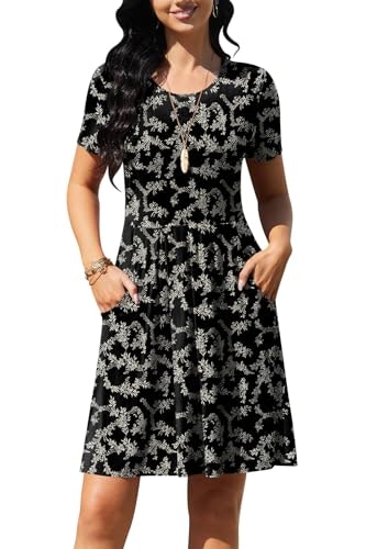 DouBCQ Women's Short Sleeve Pleated Casual Dress: $12.99 DouBCQ Women's Short Sleeve Pleated Casual Dress: $12.99