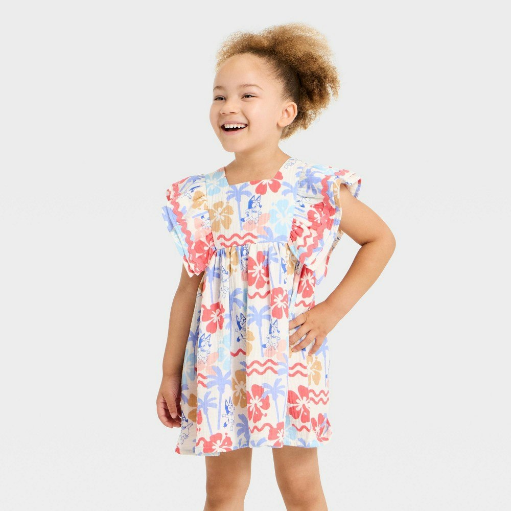 Bluey Toddler Girls' Gauze Dress 5T: $18