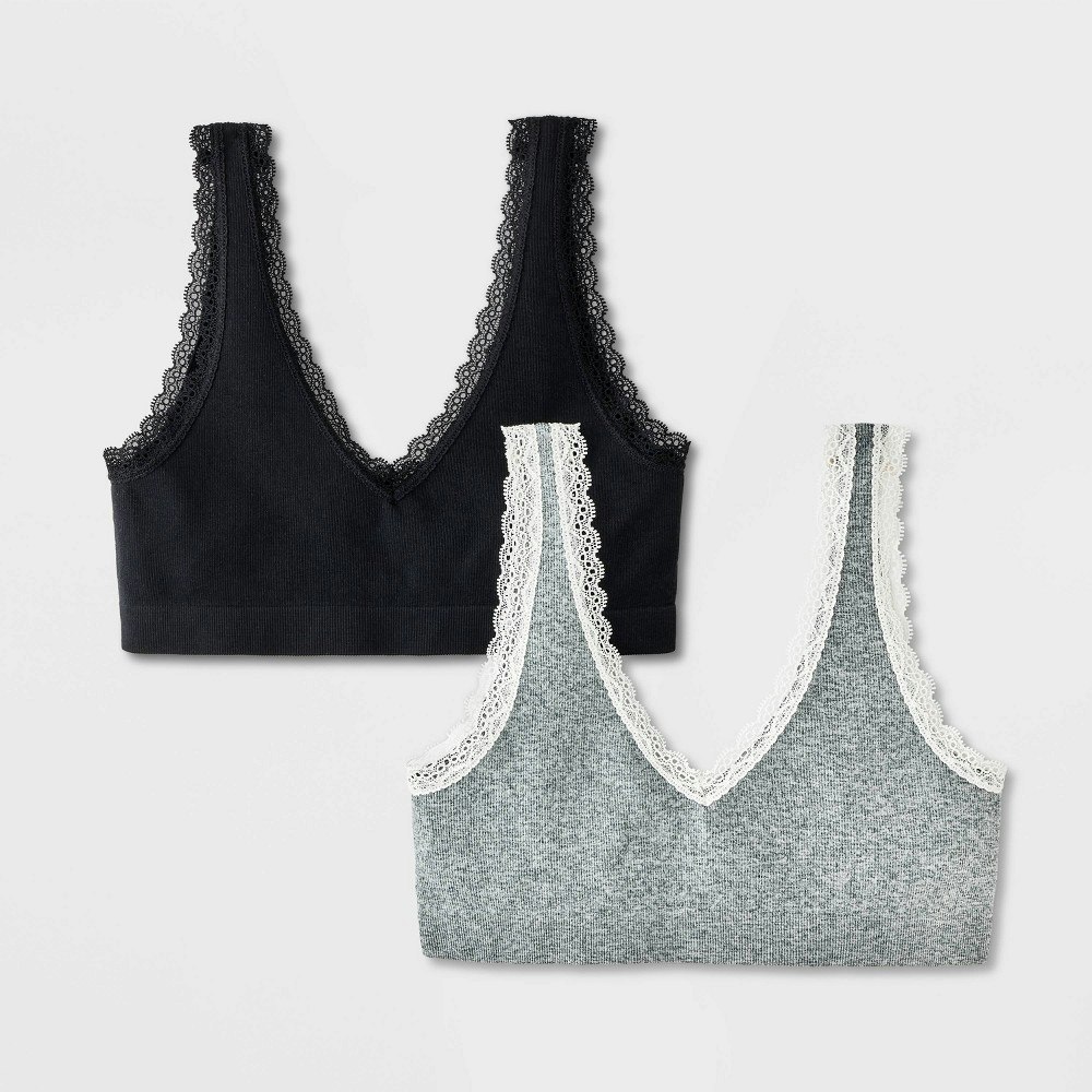 Art Class Girls' Seamless Lace Trim Bra 2-Pack: $12 Art Class Girls' Seamless Lace Trim Bra 2-Pack: $12