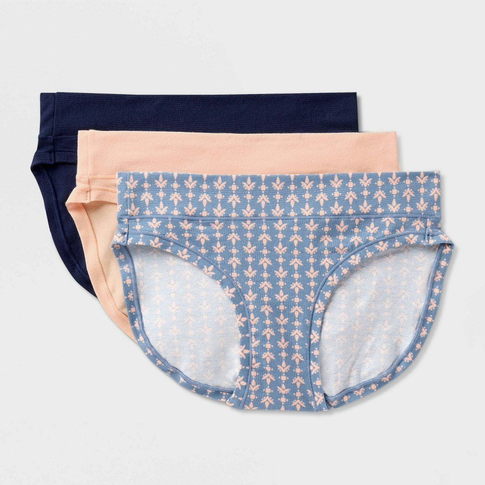 Auden Women's Cotton Stretch Bikini Underwear 3-Pack: $15 Auden Women's Cotton Stretch Bikini Underwear 3-Pack: $15