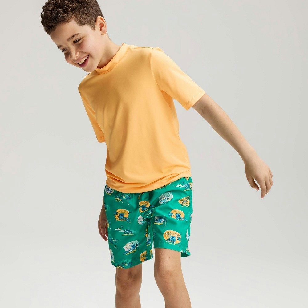 Cat & Jack Boys' Beach Vibes Swim Trunks: $15 Cat & Jack Boys' Beach Vibes Swim Trunks: $15