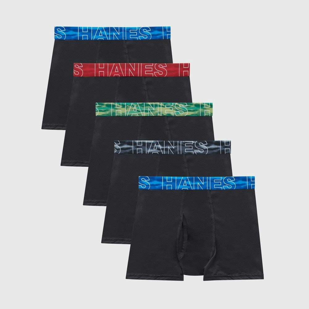 Hanes Boys' Breathable Mesh Boxer Briefs 5-Pack: $15.49