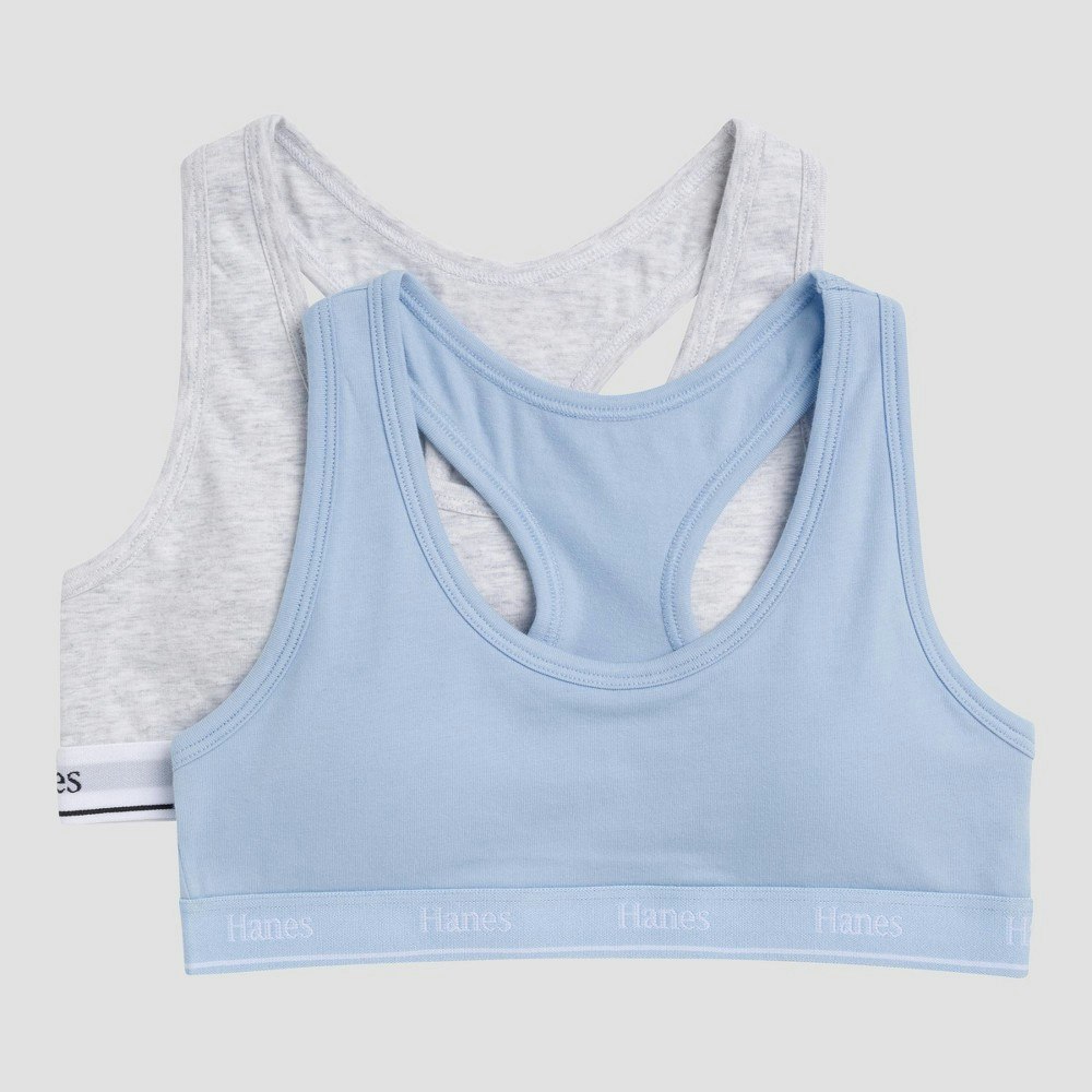Hanes Girls' Cotton Sports Bra 2-Pack: $14.99