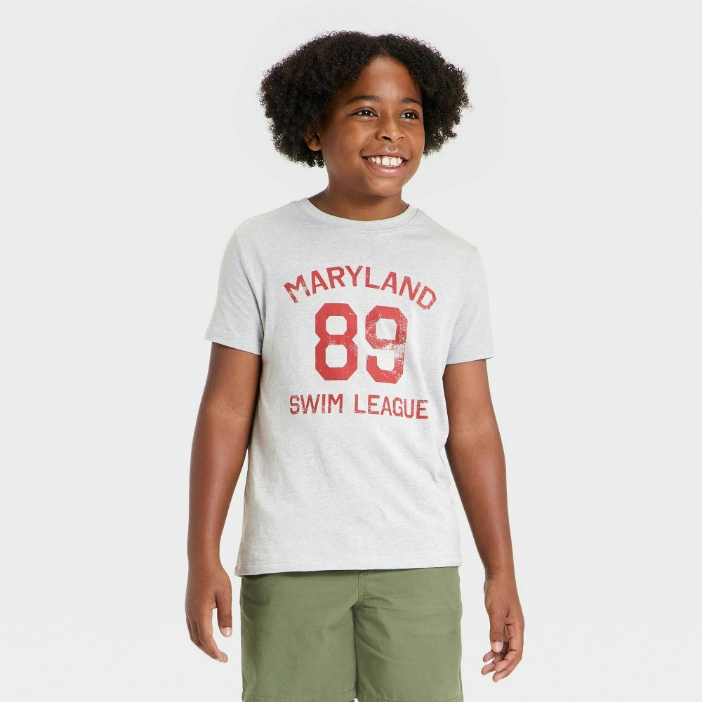 Cat & Jack Boys' Maryland Swim Graphic T-Shirt: $3 Cat & Jack Boys' Maryland Swim Graphic T-Shirt: $3