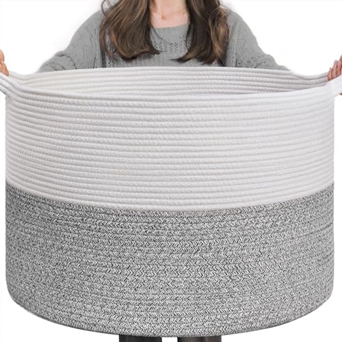 Indressme 90L Woven Rope Blanket Basket: $22.78 Indressme 90L Woven Rope Blanket Basket: $22.78