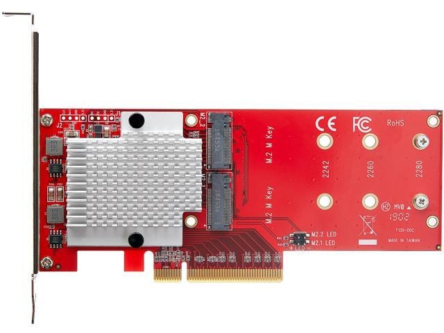 StarTech.com PEX8M2E2 Dual M.2 PCIe SSD Adapter: $184.99
