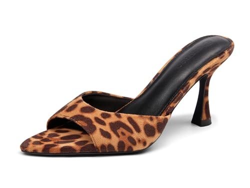 Coutgo Women's Peep Toe Heeled Mules: $33.99 Coutgo Women's Peep Toe Heeled Mules: $33.99