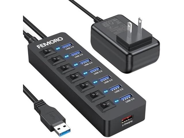 Powered USB 3.0 Hub 7-Port with 12W Charging Port: $41.56 Powered USB 3.0 Hub 7-Port with 12W Charging Port: $41.56