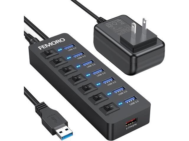 Powered USB 3.0 Hub 7-Port with 12W Charging Port: $41.65 Powered USB 3.0 Hub 7-Port with 12W Charging Port: $41.65