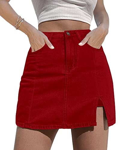 Luvamia Women's High-Waisted Denim Skort: $29.32 Luvamia Women's High-Waisted Denim Skort: $29.32