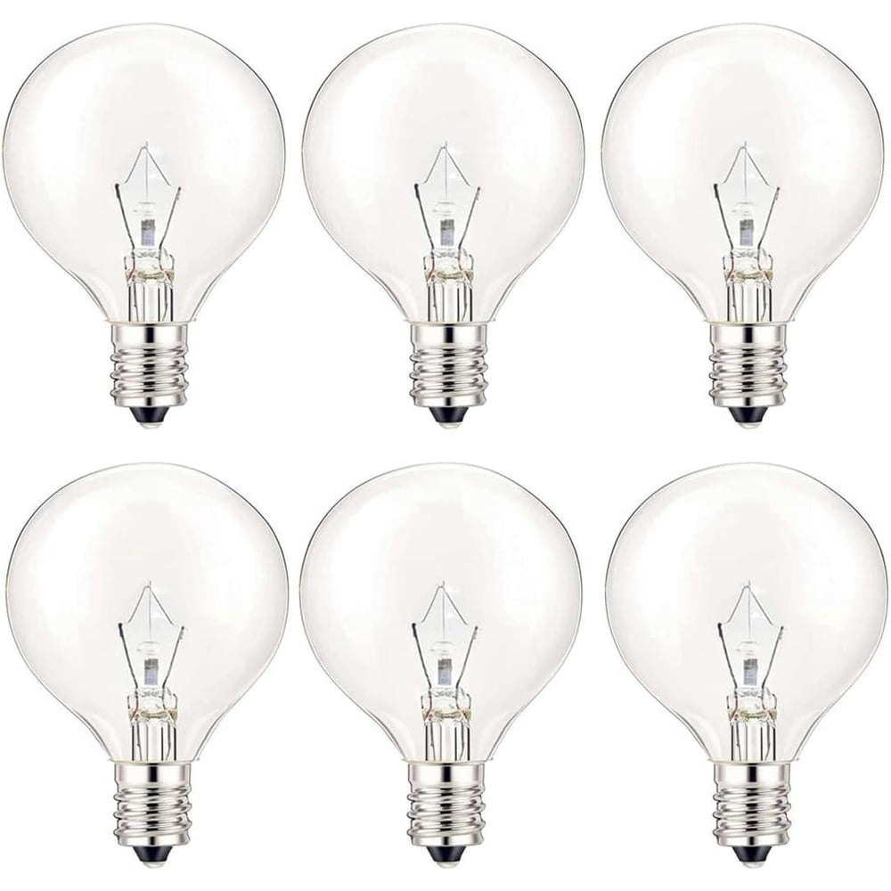 G50 25W Wax Warmer Replacement Bulbs 6-Pack: $10 G50 25W Wax Warmer Replacement Bulbs 6-Pack: $10