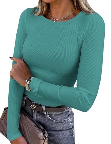 Prettygarden Women's Long Sleeve Basic Tee: $15.98 Prettygarden Women's Long Sleeve Basic Tee: $15.98