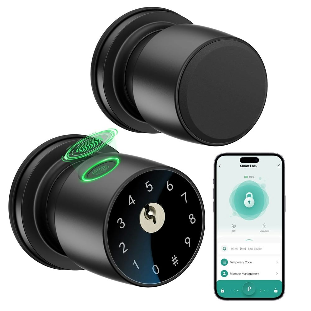 Ironzon Biometric Fingerprint Smart Door Knob: $39.98 Ironzon Biometric Fingerprint Smart Door Knob: $39.98