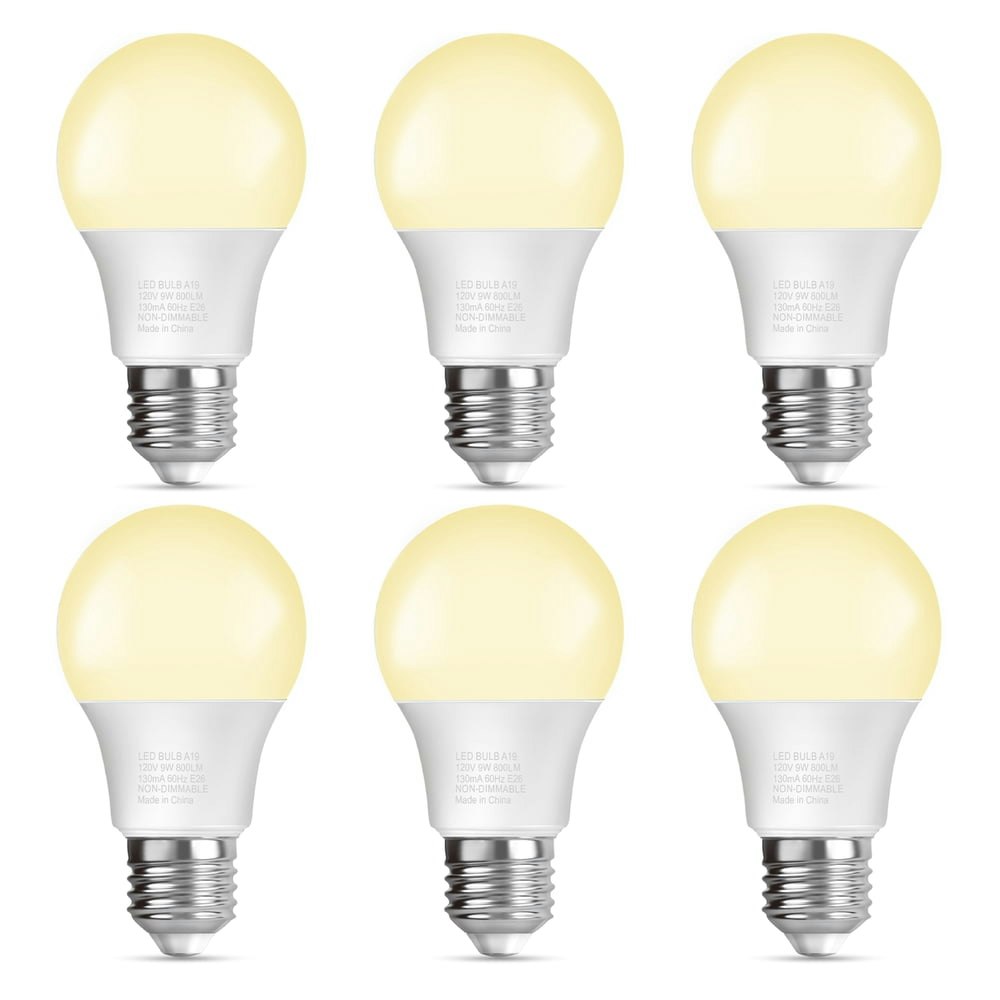 Tjoy A19 100W Equivalent Soft White LED Light Bulb 6-Pack: $10 Tjoy A19 100W Equivalent Soft White LED Light Bulb 6-Pack: $10