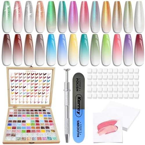 Sponges Ombre Nail Art Gel Kit 100-Piece: $59.98 Sponges Ombre Nail Art Gel Kit 100-Piece: $59.98