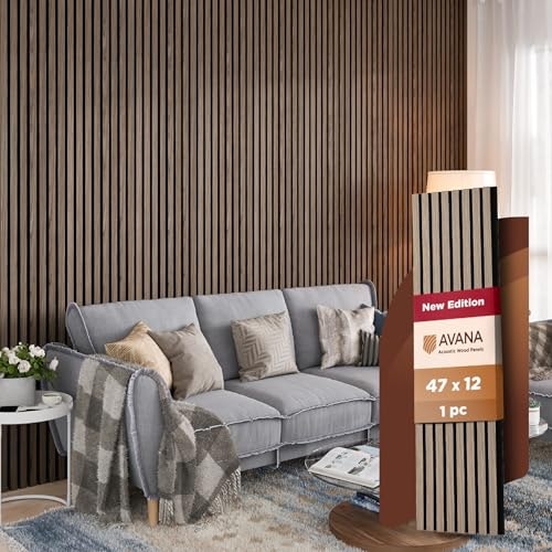 Avana 47.2" x 12.6" Acoustic Wood Wall Panel: $34.99 Avana 47.2" x 12.6" Acoustic Wood Wall Panel: $34.99