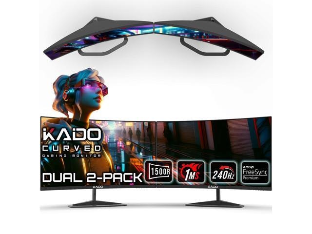 Gaming 24.5" 1080p HDR IPS LED FreeSync Curved Monitor 2-Pack: $297.74 Gaming 24.5" 1080p HDR IPS LED FreeSync Curved Monitor 2-Pack: $297.74