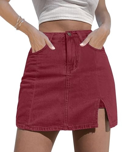 Luvamia High Waisted Denim Skort: $29.32 Luvamia High Waisted Denim Skort: $29.32