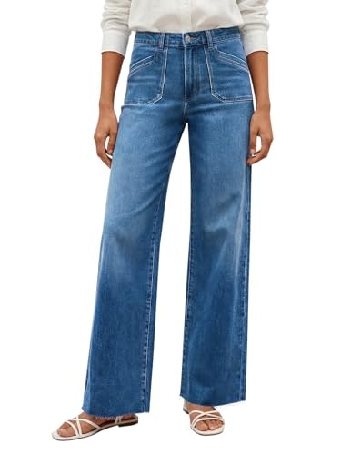 Cicy Bell Women's High-Waisted Wide-Leg Stretchy Denim Pants: $34.99 Cicy Bell Women's High-Waisted Wide-Leg Stretchy Denim Pants: $34.99