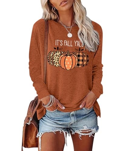 Baokuan Women's Pumpkin Graphic Crewneck Sweatshirt: $19.54 Baokuan Women's Pumpkin Graphic Crewneck Sweatshirt: $19.54