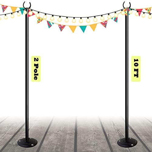 Sprimden 10-foot Outdoor String Light Poles 2-Pack: $33.57 Sprimden 10-foot Outdoor String Light Poles 2-Pack: $33.57