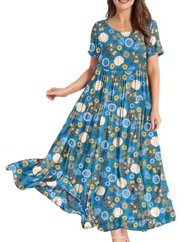 Yesno Women's Bohemian Floral Maxi Dress: $24.96